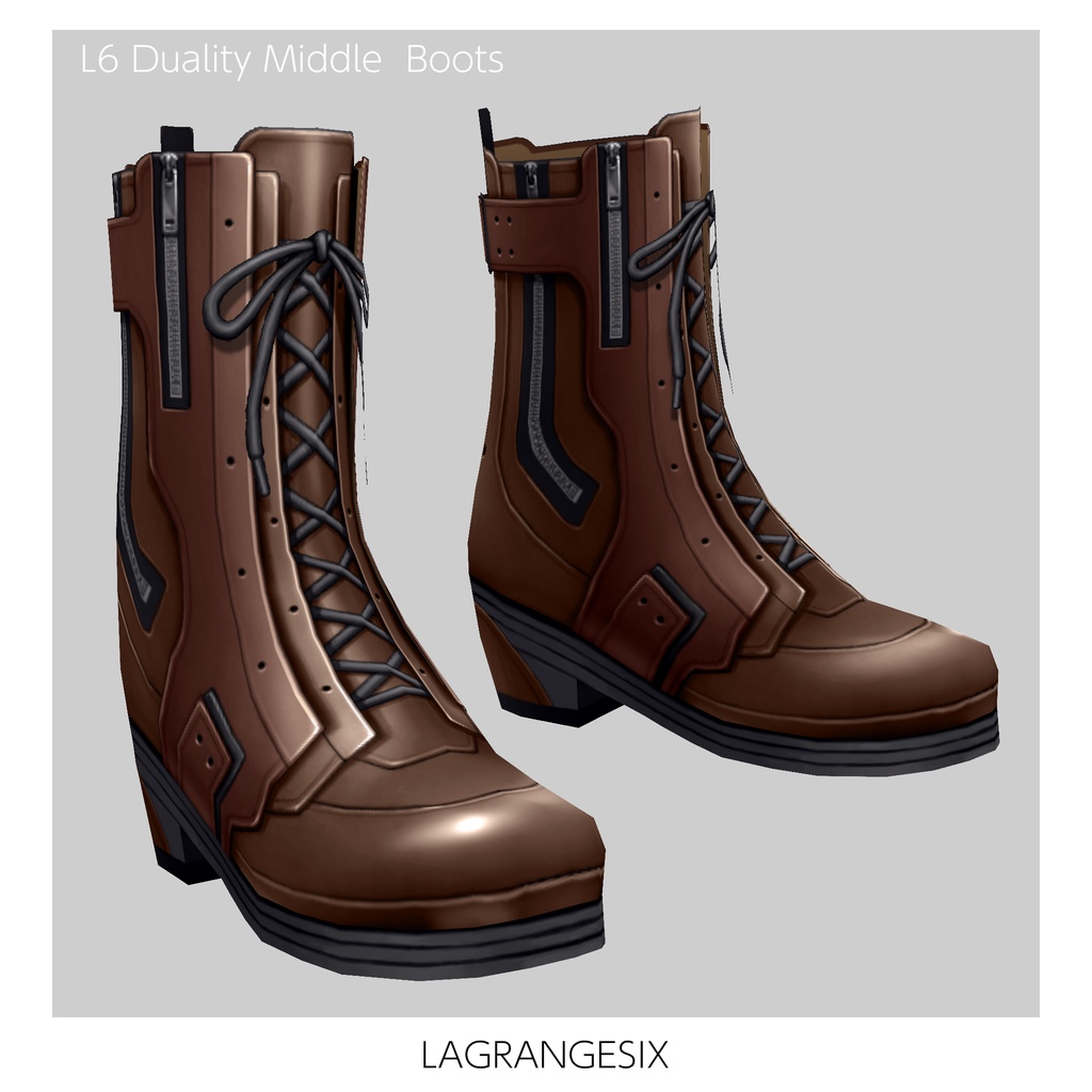 ☆★L6 Duality Middle Boots★☆4Color【VroidStudio用正式版用衣装テクスチャ】