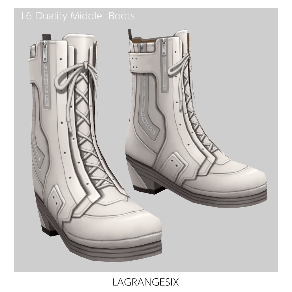 ☆★L6 Duality Middle Boots★☆4Color【VroidStudio用正式版用衣装テクスチャ】