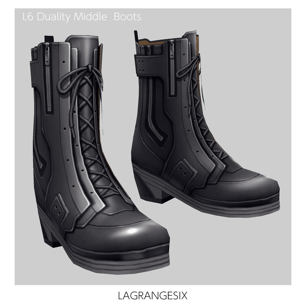 ☆★L6 Duality Middle Boots★☆4Color【VroidStudio用正式版用衣装テクスチャ】