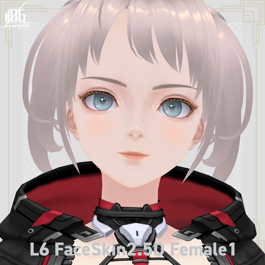 ☆★L6 フェイススキン2.5D 女性用1(瞳7色付)/Face Skin Female 1★☆