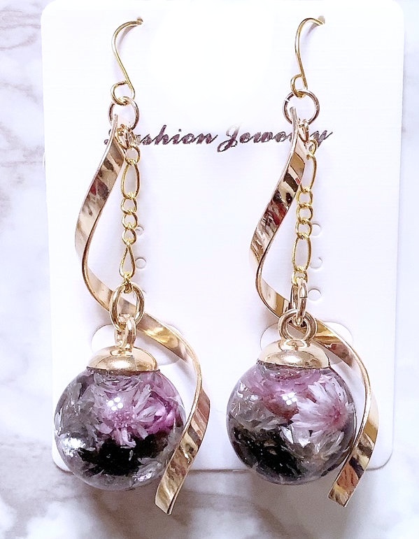 FGOイメージアクセサリー ガラスドームピアス