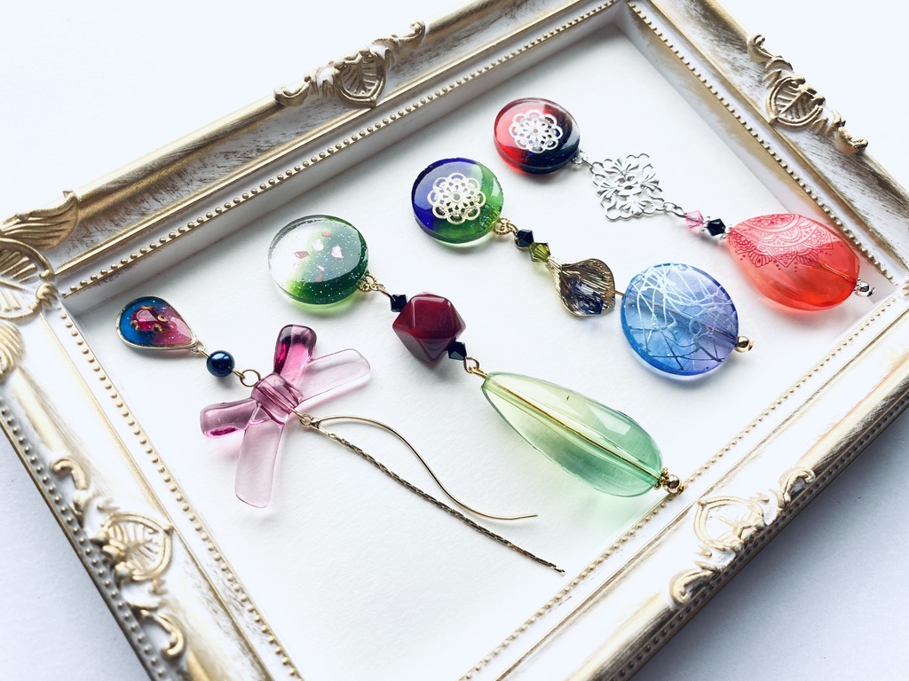 刀剣乱舞 手染めビーズピアス(イヤリング)