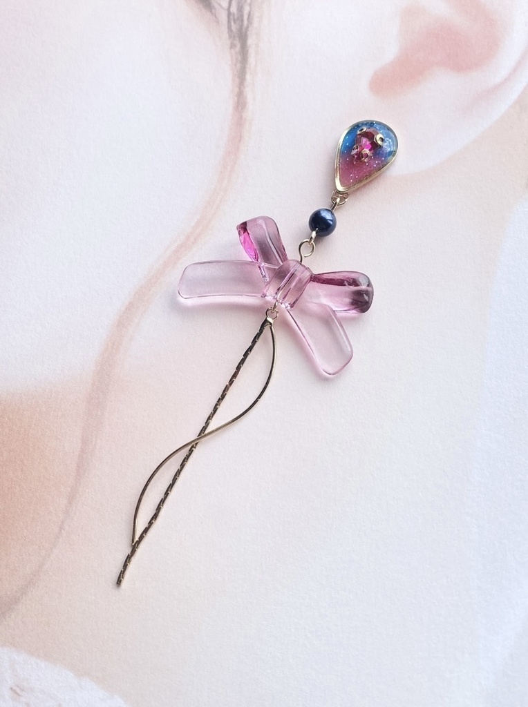 刀剣乱舞 手染めビーズピアス(イヤリング)