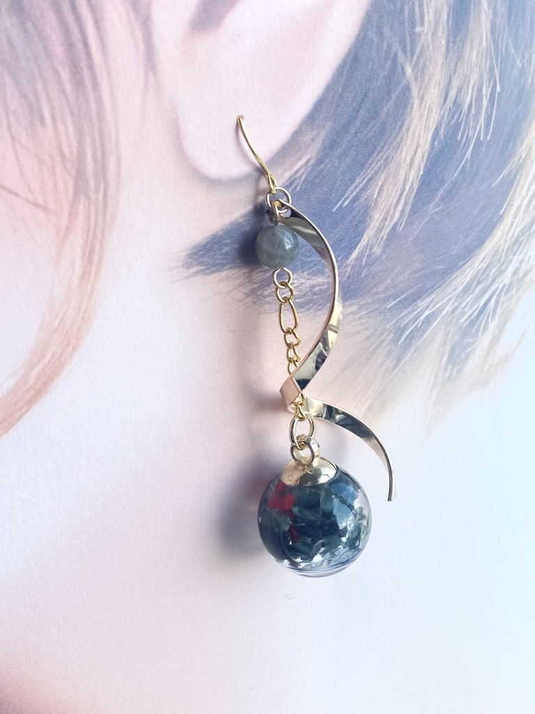 ハーバリウムアクセサリー 孫六・雲生