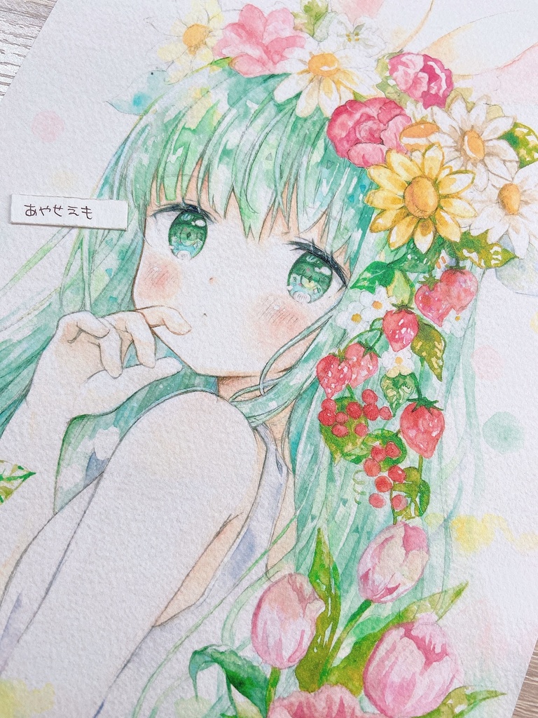 複製原画　B5　はるうさぎちゃん