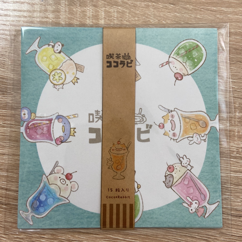 和紙風メモ　喫茶ココラビ　いろいろソーダ