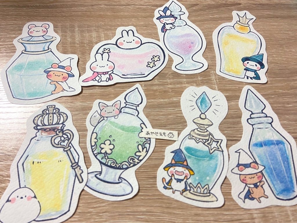 マジックポーションのひとことカード　8種類