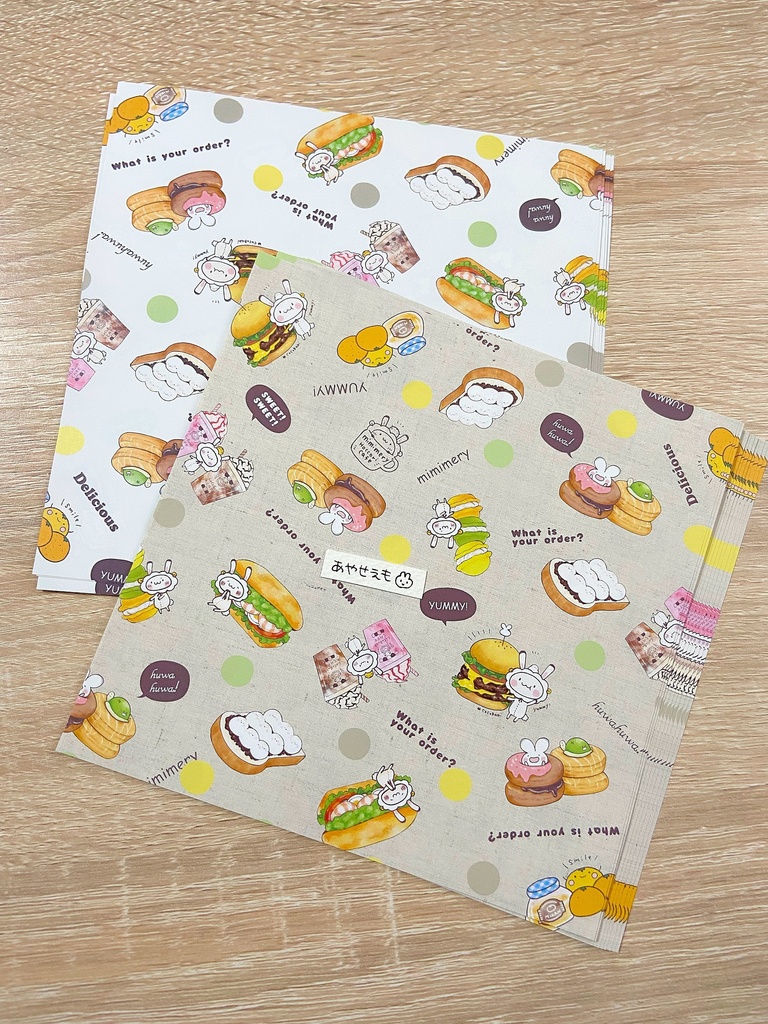 デザインペーパー　ほっこりcafe柄