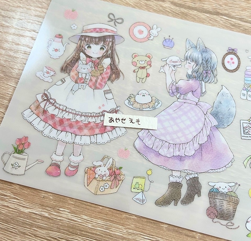 透明PETシール　カントリー