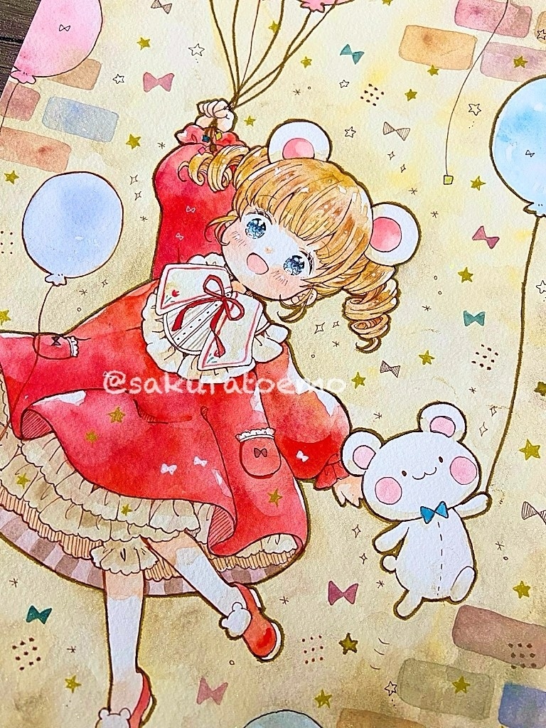 【原画】ふわふわバルーン