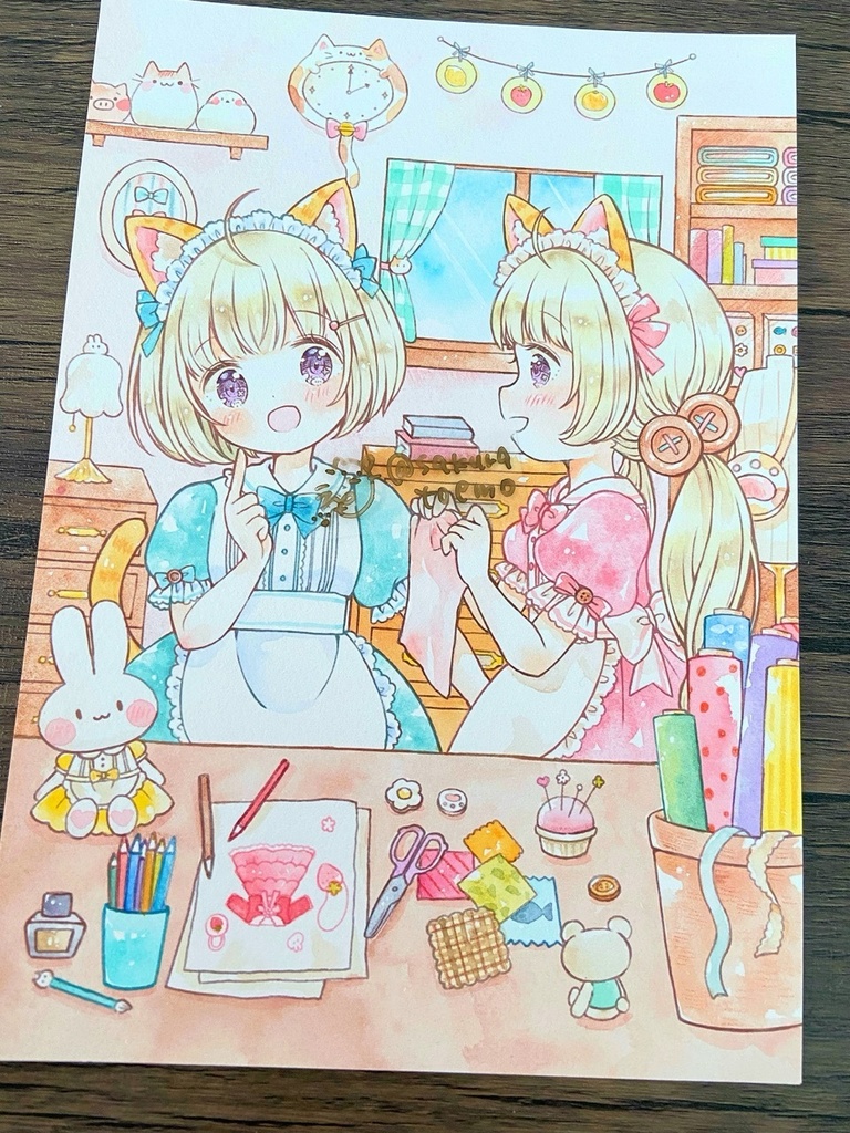 【原画】B5　そらとももの仕立て屋さん