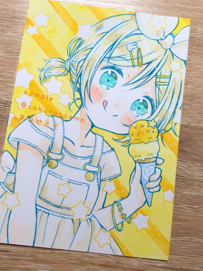 【原画】L版サイズ ミク、リン