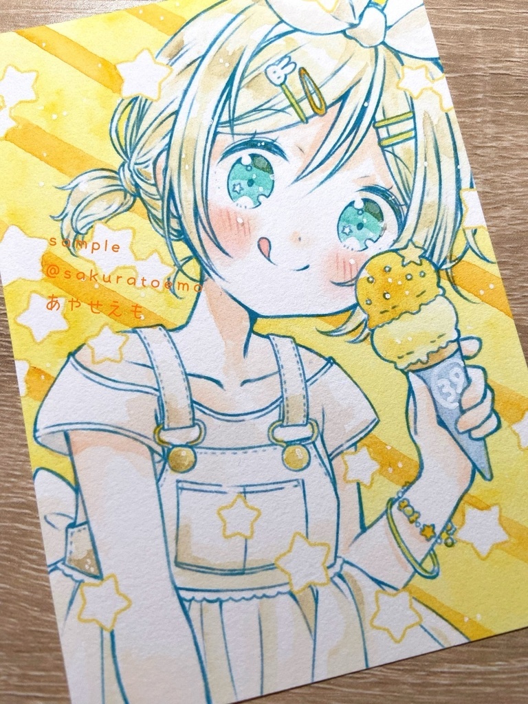 【原画】L版サイズ ミク、リン