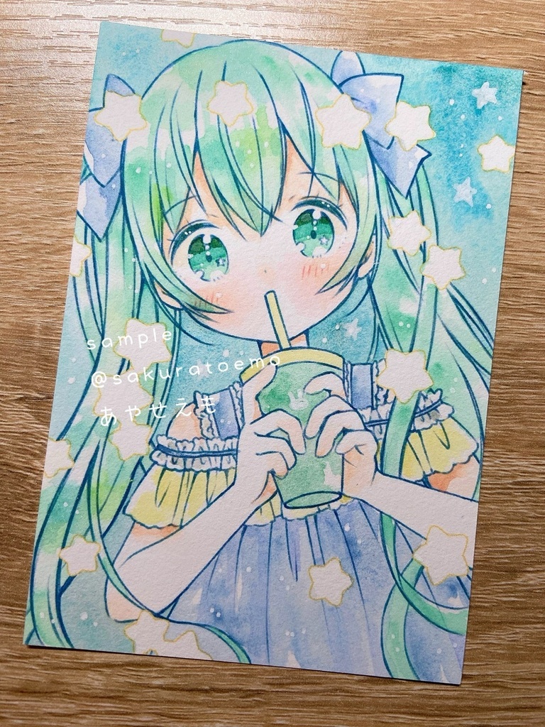 【原画】L版サイズ ミク、リン