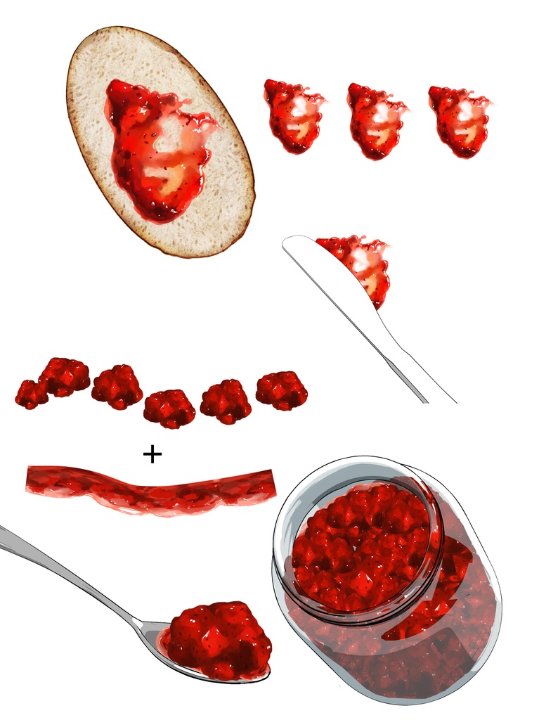 いちごジャムブラシ