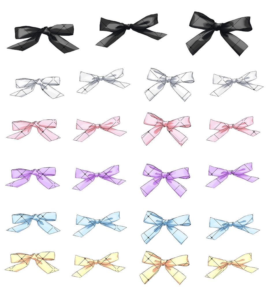 お姫様の装飾パック(フルカラー85本)