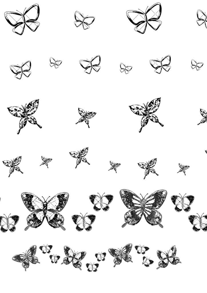 お姫様の装飾パック(モノクロ版)