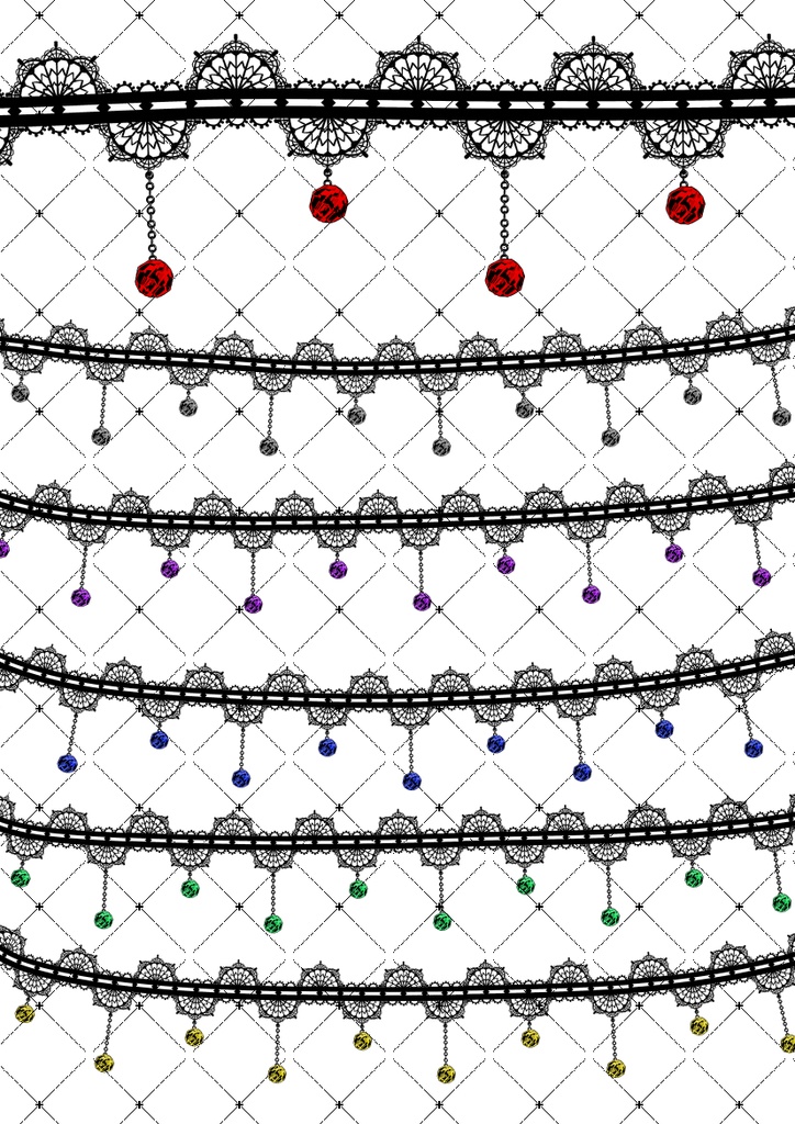 魔法使いの装飾パック(フルカラー210種)