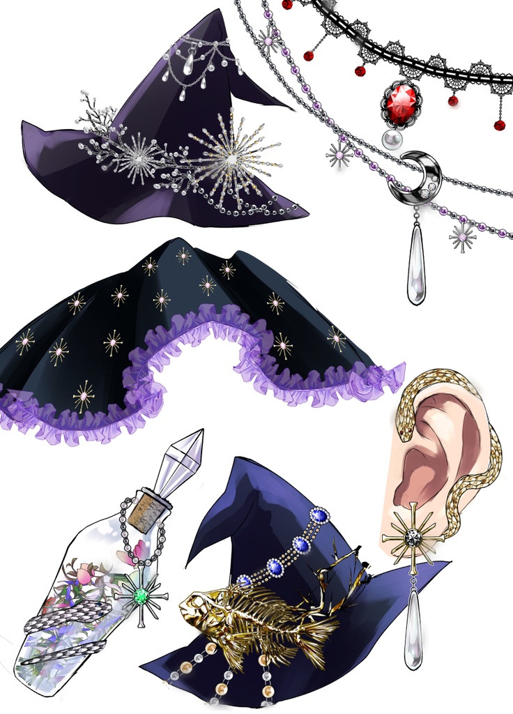 魔法使いの装飾パック(フルカラー210種)