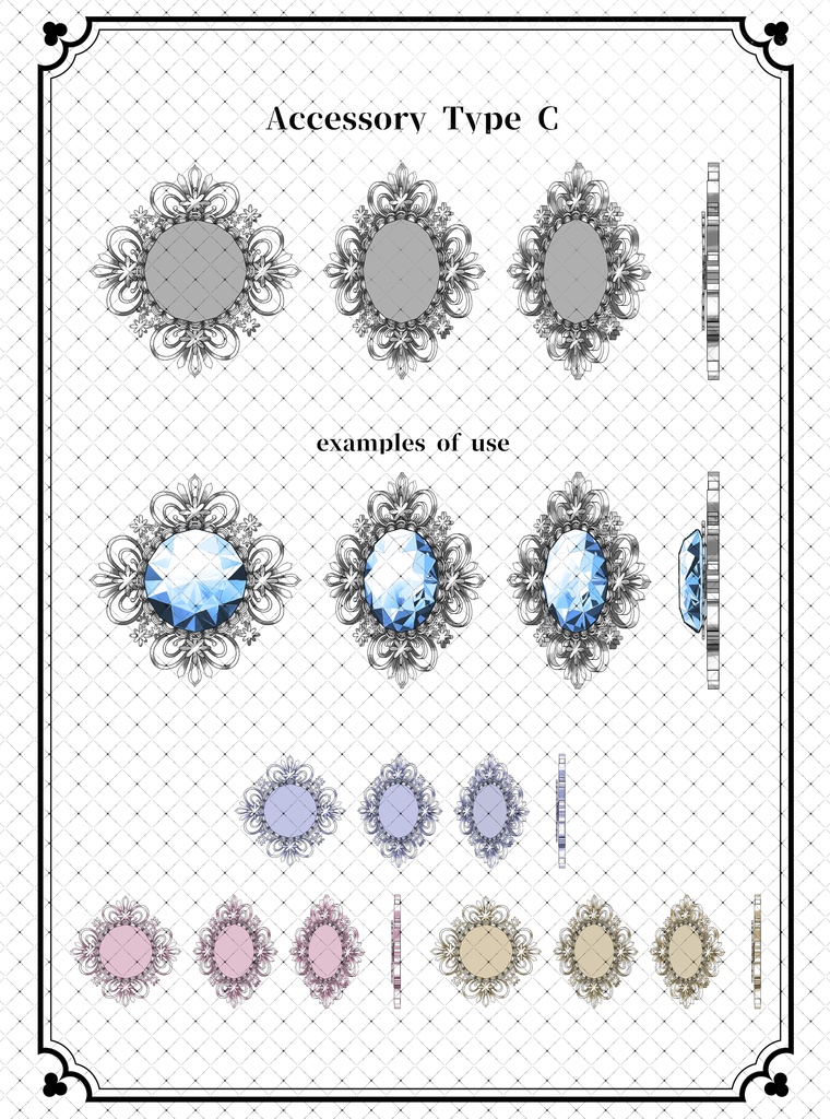 【アップデート】ウェブトゥーンに適した多角度アクセサリーカスタム作成キット
