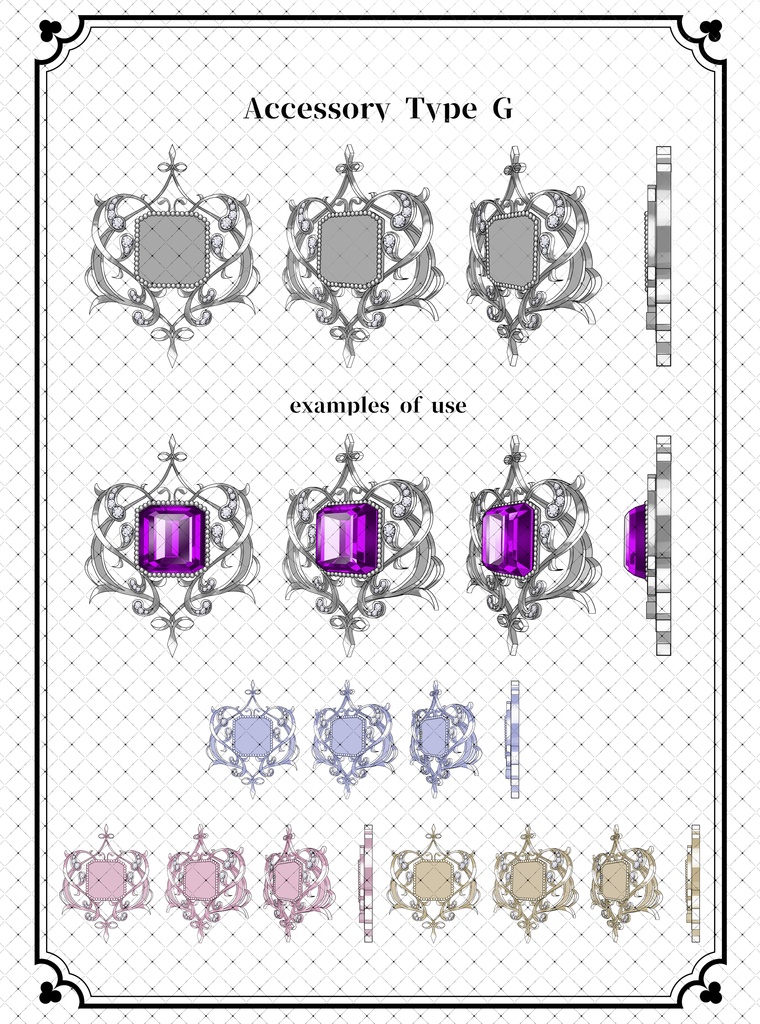 【アップデート】ウェブトゥーンに適した多角度アクセサリーカスタム作成キット