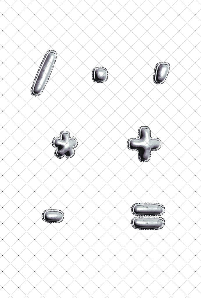 バルーン文字フルセット(英字・数字・記号)