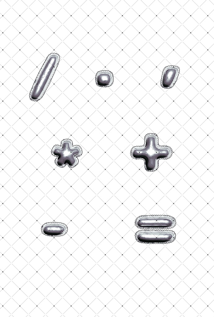 バルーン文字フルセット(英字・数字・記号)