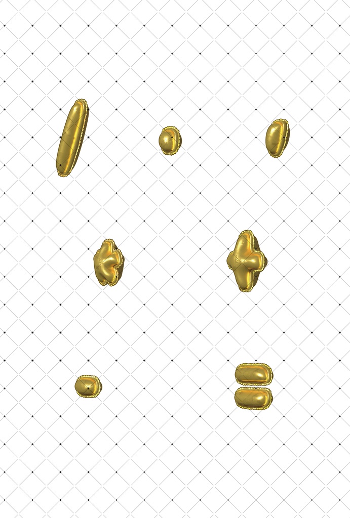 バルーン文字フルセット(英字・数字・記号)