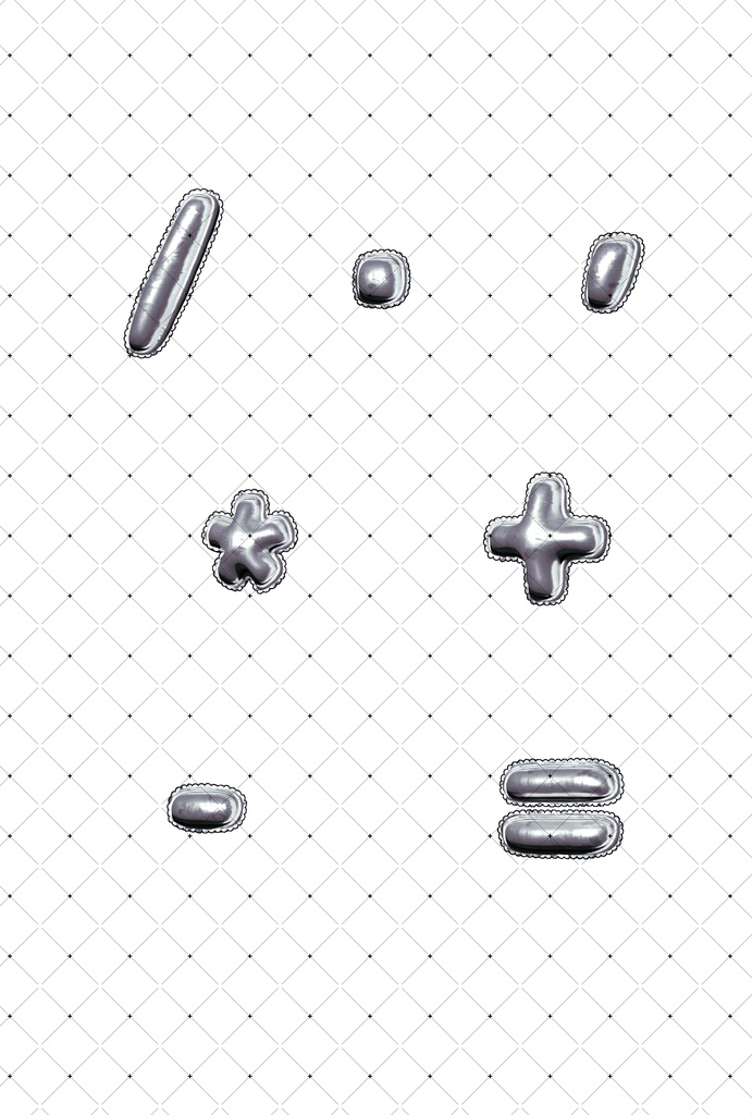 バルーン文字 数字+記号