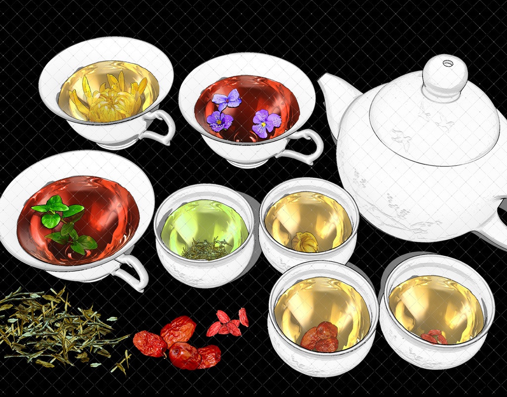 西洋・東洋ティータイムブラシ 51種