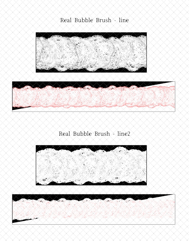 モノクロ用リアル泡ブラシ