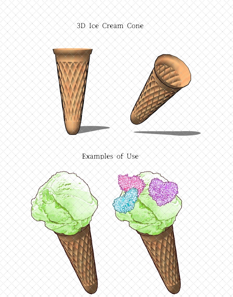 アイスクリーム+トッピング(全フレーバー)79本+3Dコーン