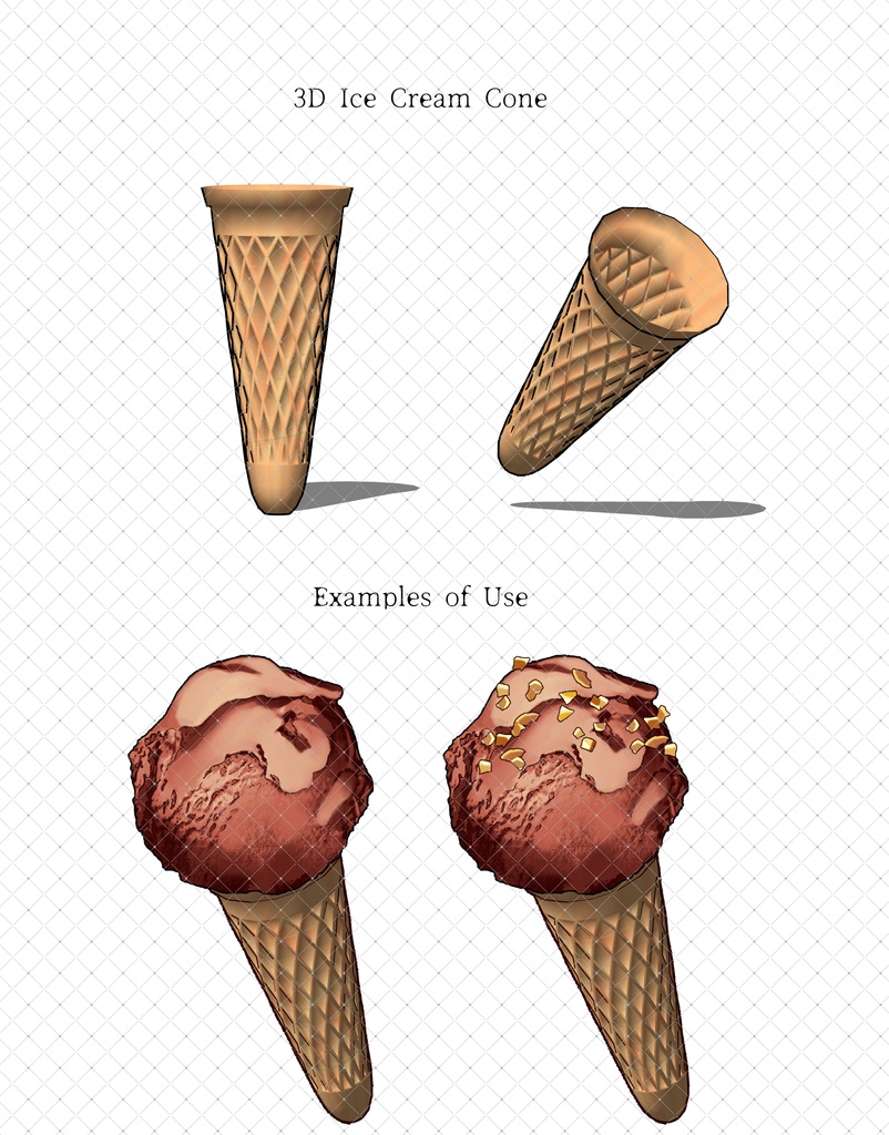 アイスクリーム+トッピング(全フレーバー)79本+3Dコーン