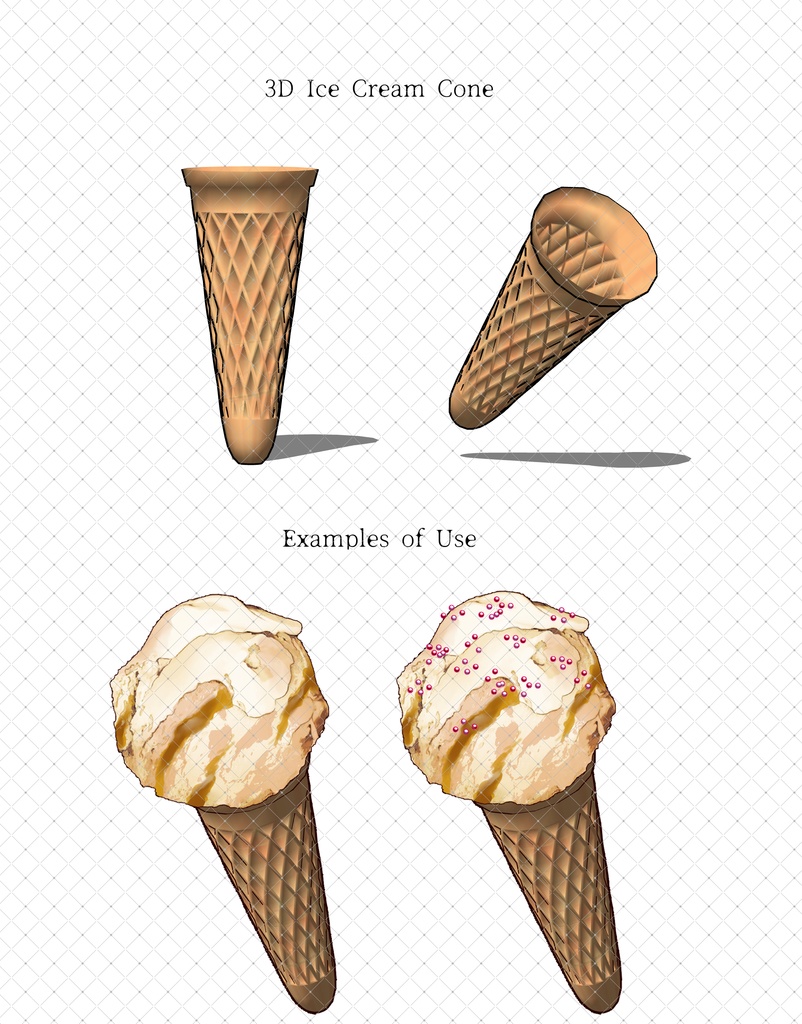 アイスクリーム+トッピング(全フレーバー)79本+3Dコーン