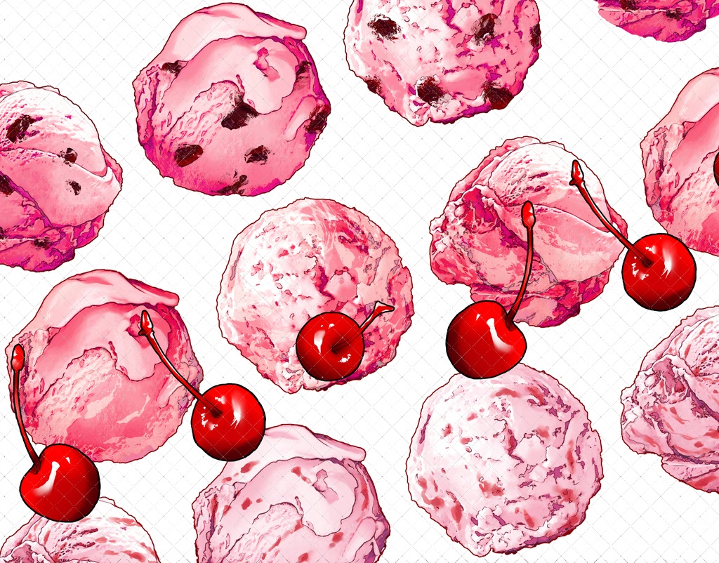 アイスクリーム+トッピング(全フレーバー)79本+3Dコーン