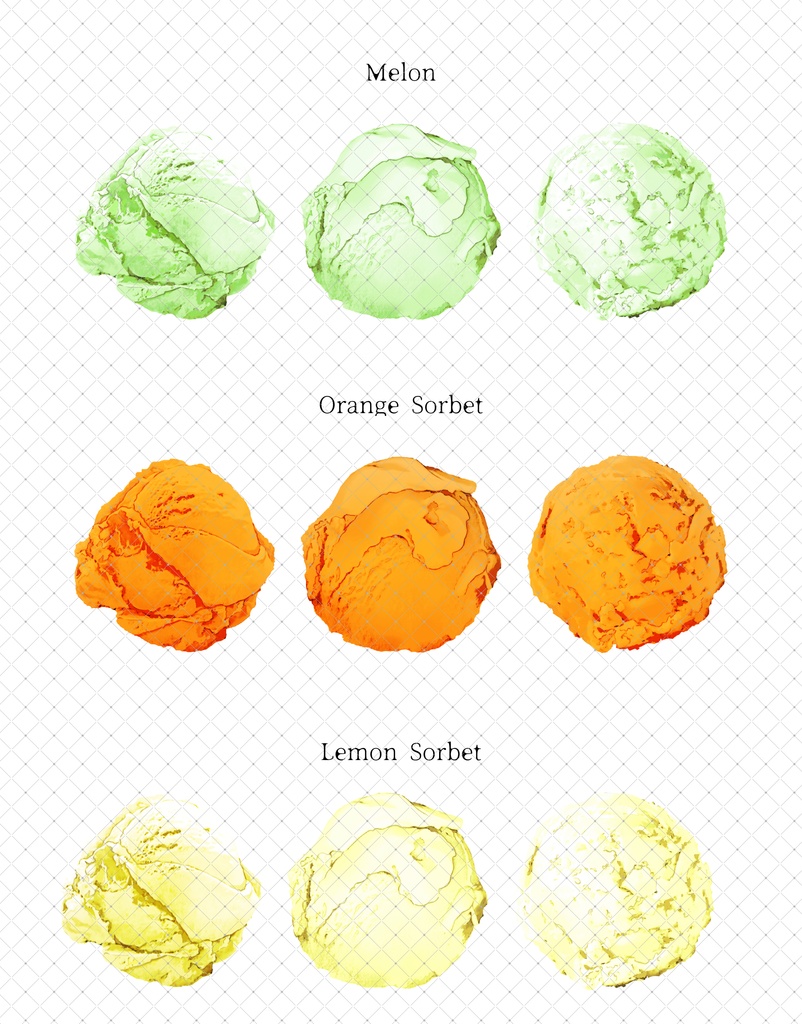 アイスクリーム+トッピング(全フレーバー)79本+3Dコーン