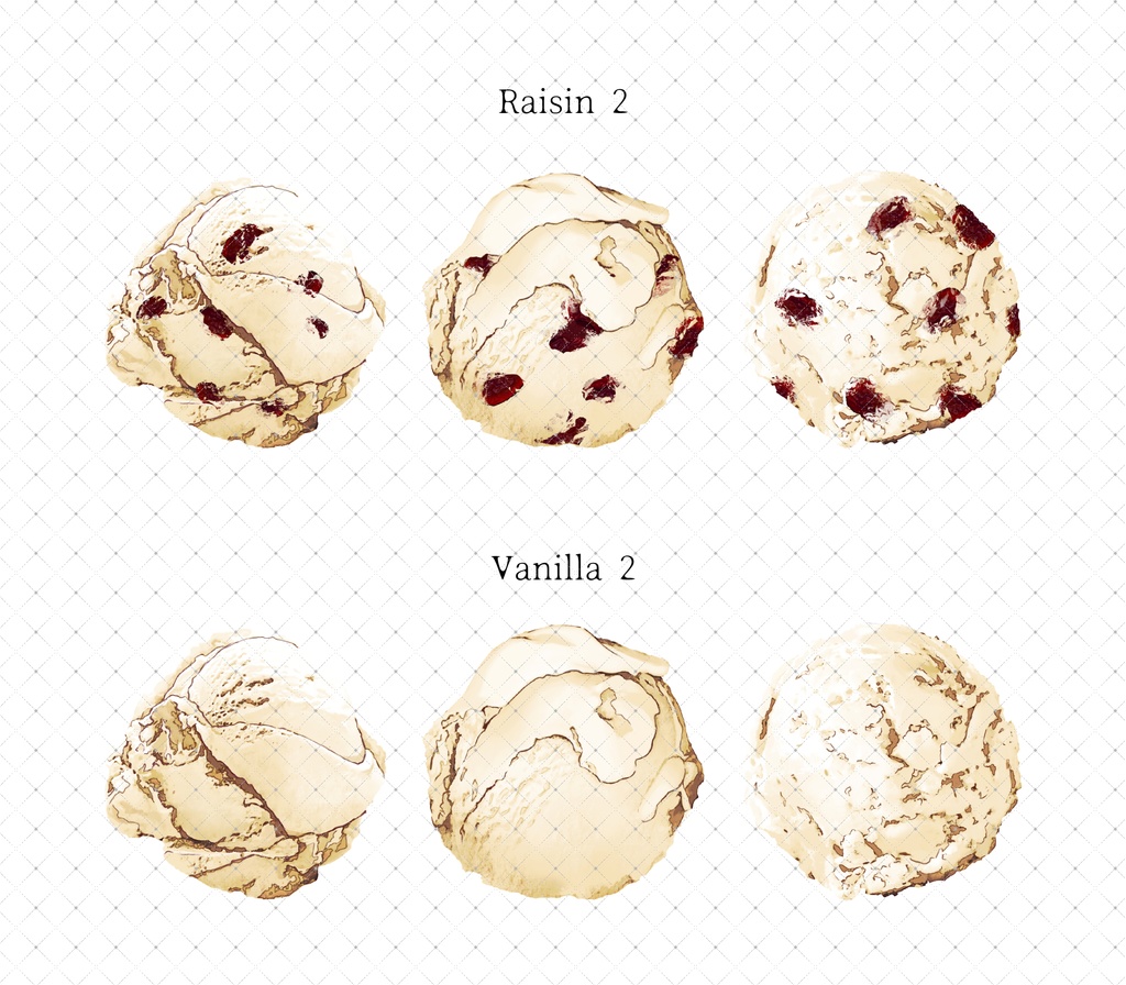 アイスクリーム+トッピング(全フレーバー)79本+3Dコーン