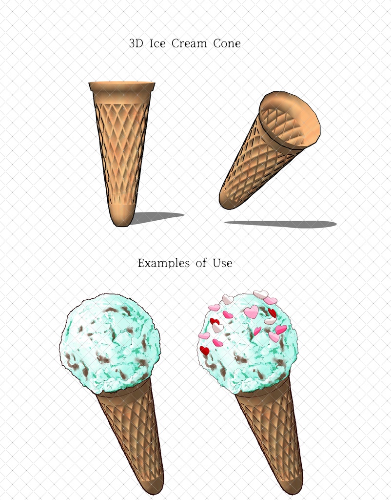 アイスクリーム+トッピング(全フレーバー)79本+3Dコーン