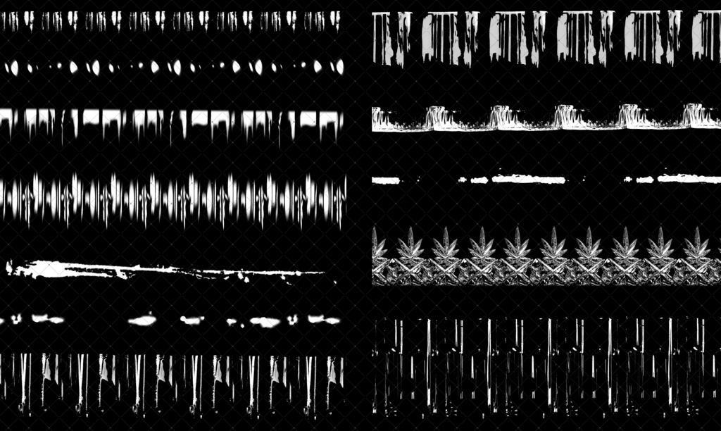 光とガラスの質感ブラシ