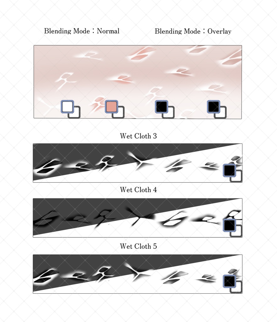 液体・濡れ表現・服のしわ ブラシセット