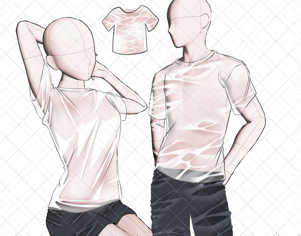 液体・濡れ表現・服のしわ ブラシセット