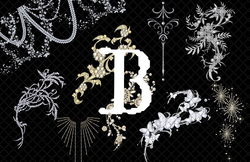 ビジュー装飾ブラシ(ユニセックス)