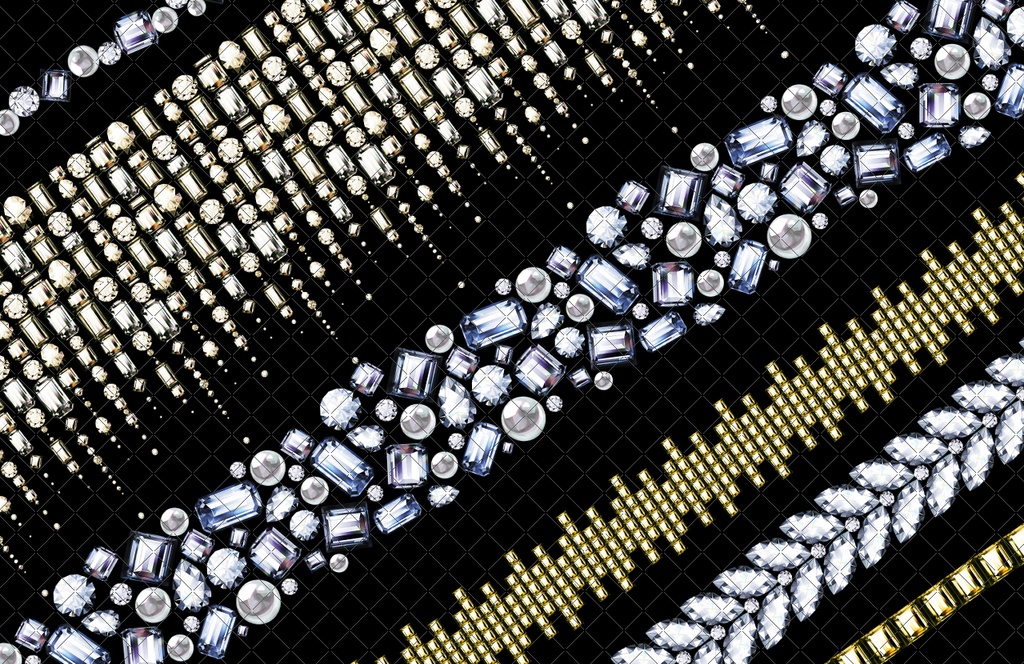 ビジュー装飾ブラシ(ユニセックス)