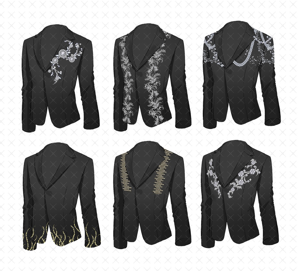 ビジュー装飾ブラシ(ユニセックス)