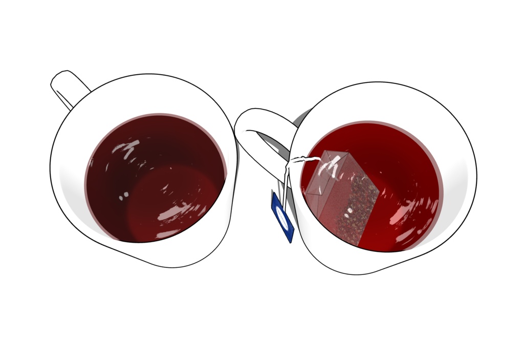 絵のような3D ティーバッグ+紅茶