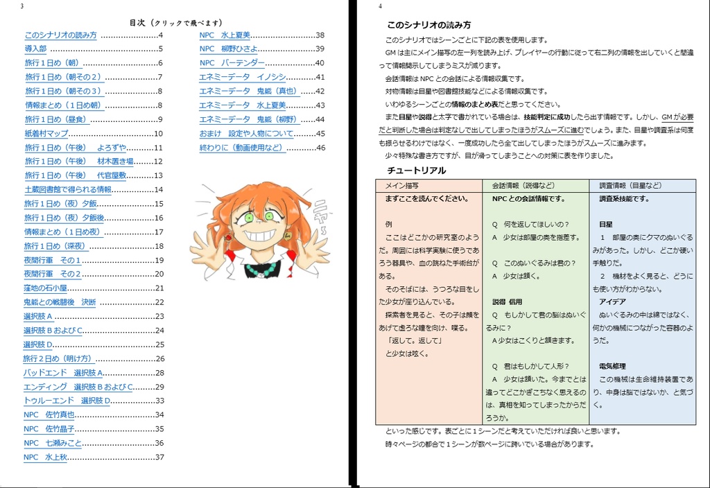 CoCシナリオ 鬼熊 動画使用OK