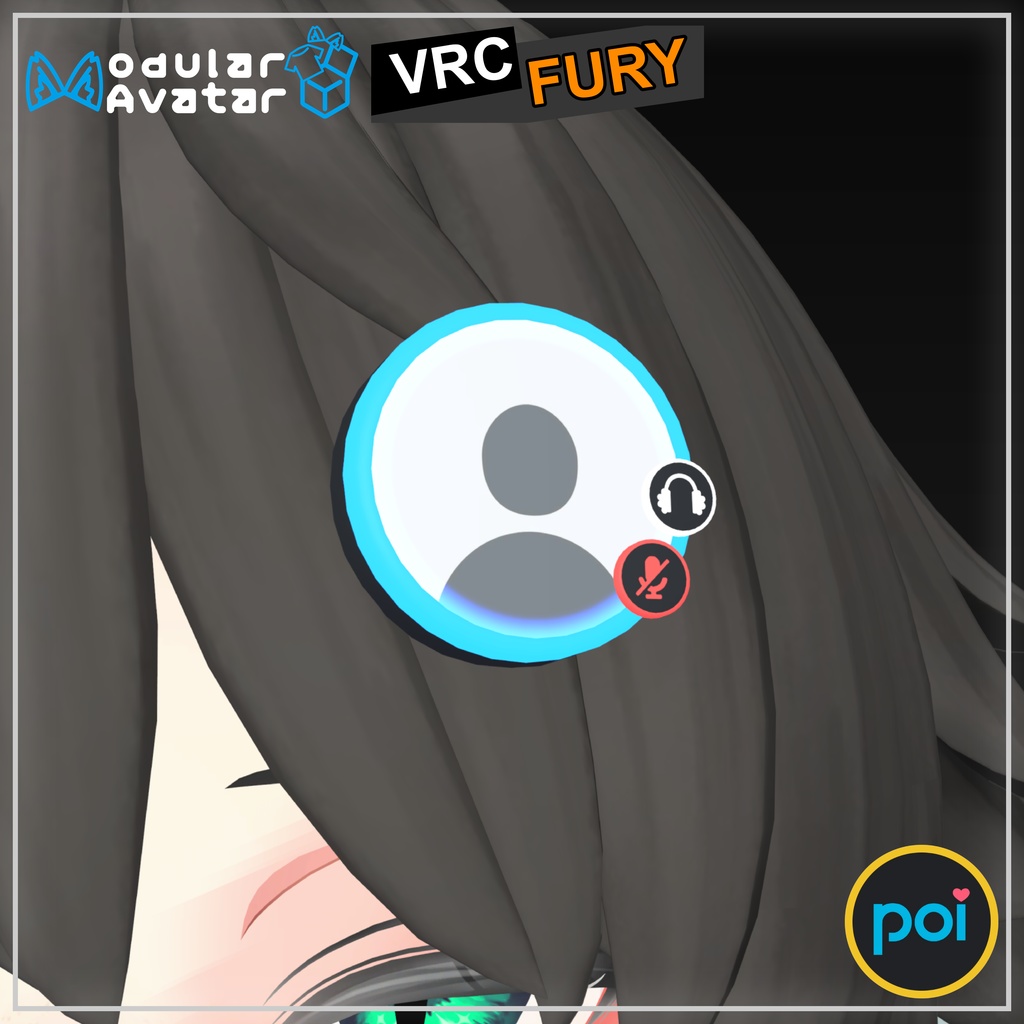 【VRC】Interactive Nameplate Pin (Badge)