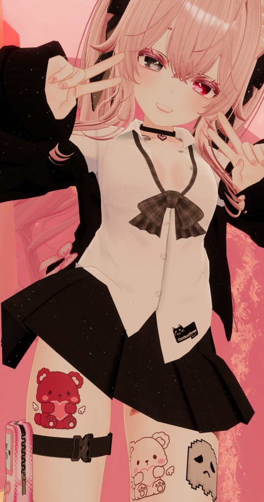 ♡ VRChat ♡ Valentines Love Note Eye Texture for Shinano / しなの, Selestia / セレスティア, Manuka / マヌカ