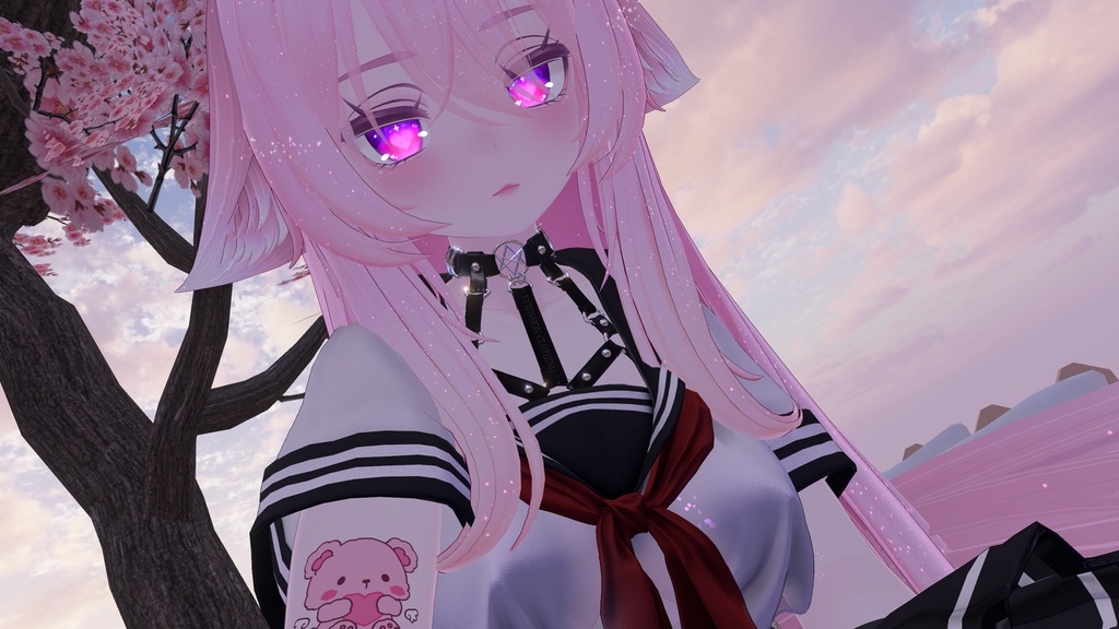 ♡ VRChat ♡ Valentines Love Note Eye Texture for Shinano / しなの, Selestia / セレスティア, Manuka / マヌカ
