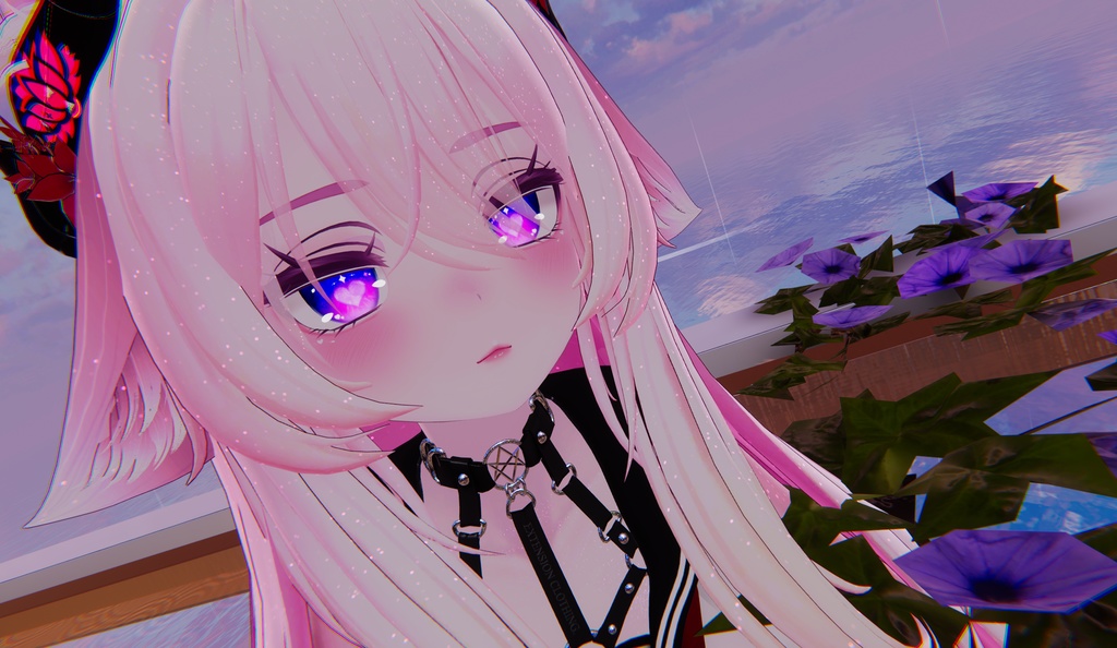 ♡ VRChat ♡ Valentines Love Note Eye Texture for Shinano / しなの, Selestia / セレスティア, Manuka / マヌカ